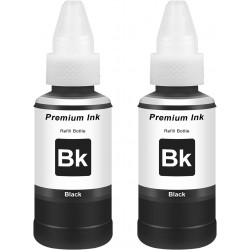 2x Compatible with EPT664 EPT6641 Ink Black 70 ml