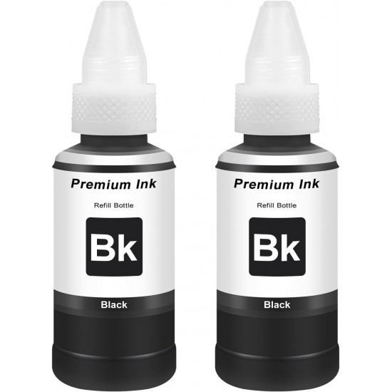 2x Compatible with EPT664 EPT6641 Ink Black 70 ml